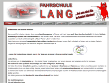 Tablet Screenshot of fahrschule-lang.de